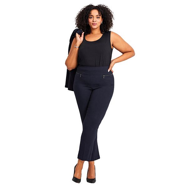 

Женские брюки plus size tall super stretch zip Avenue, Navy
