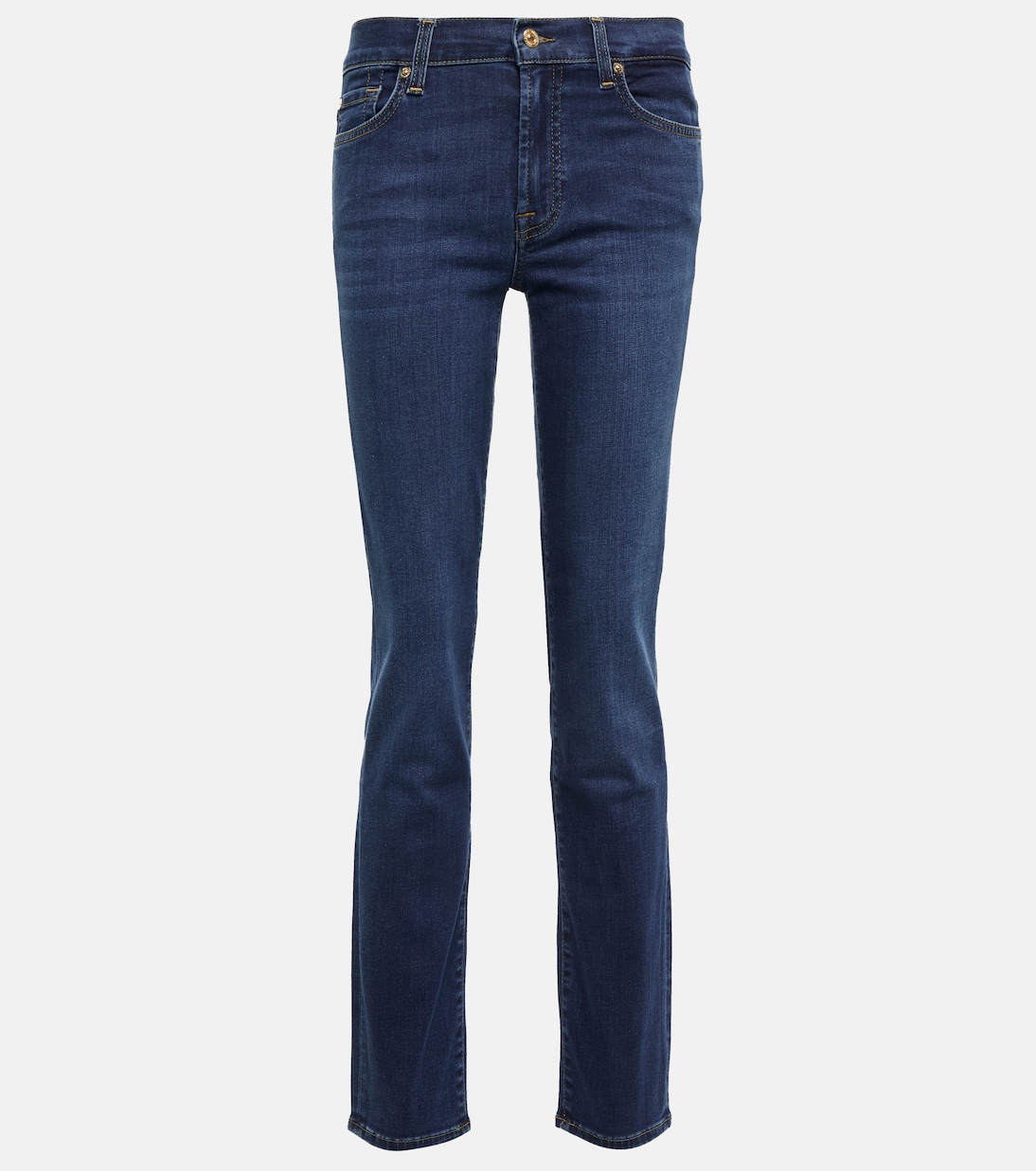 

Узкие джинсы Roxanne B(AIR) средней посадки 7 For All Mankind, Dark Blue
