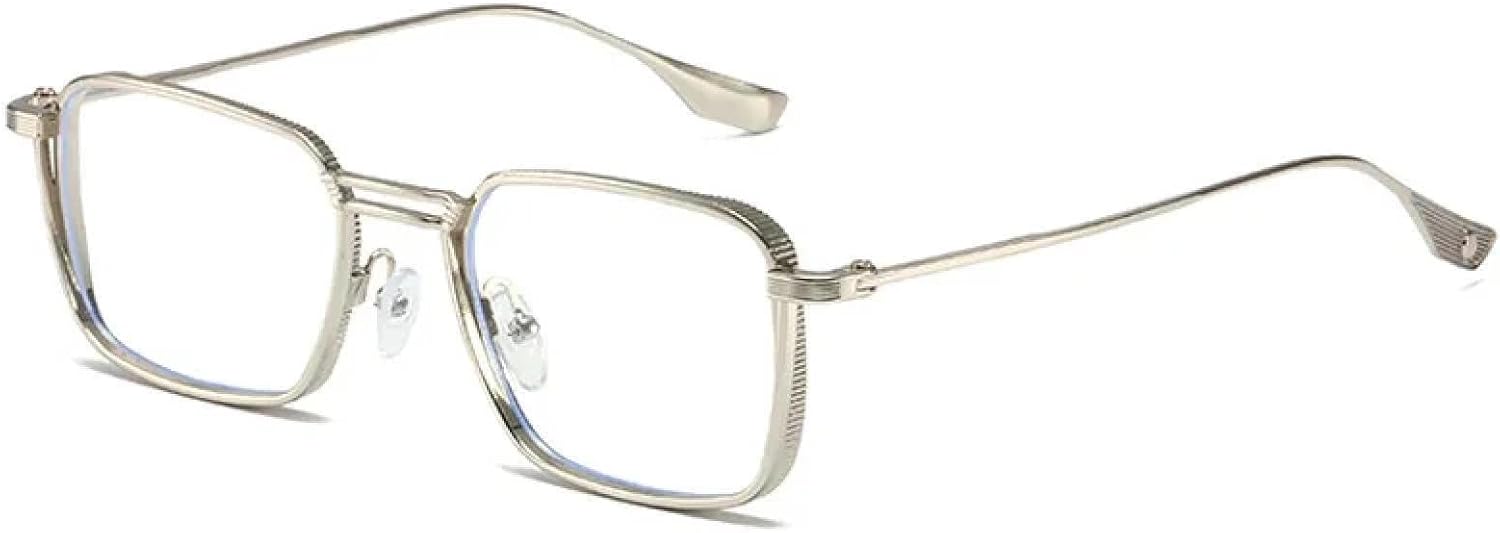 

Винтажные мужские солнцезащитные очки в металлической оправе в стиле панк, защита от УФ-излучения UV400, женские модные очки темно-зеленого цвета SZVVBKK, Silver Clear