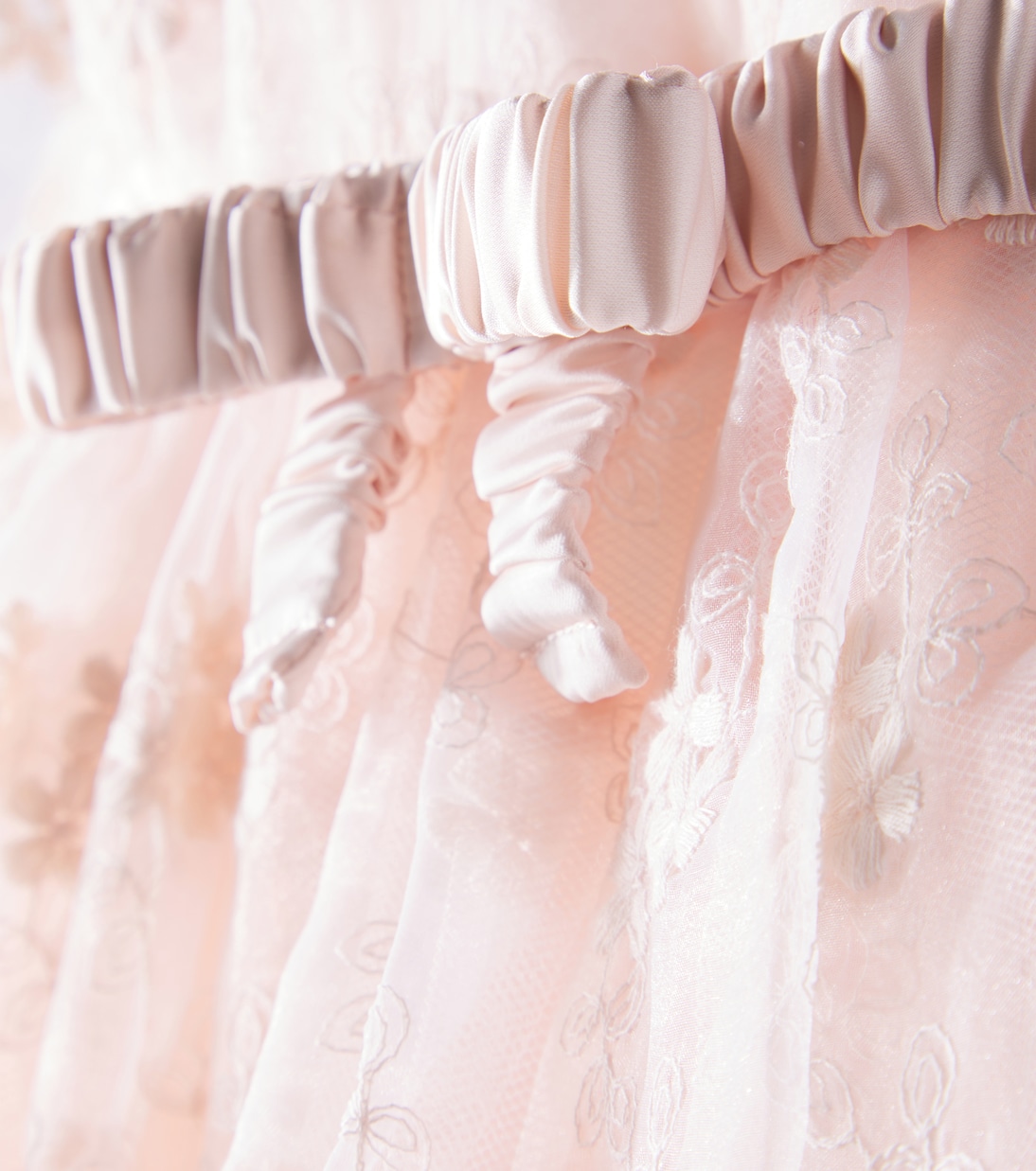 Платье из органзы с цветочной вышивкой Petite Amalie  , Soft Peach — фото 3