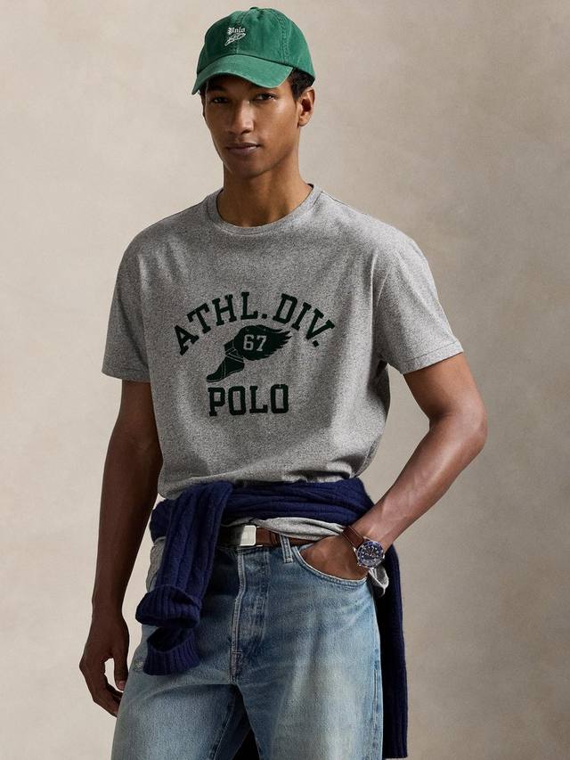 

Футболка из хлопка с принтом Ralph Lauren