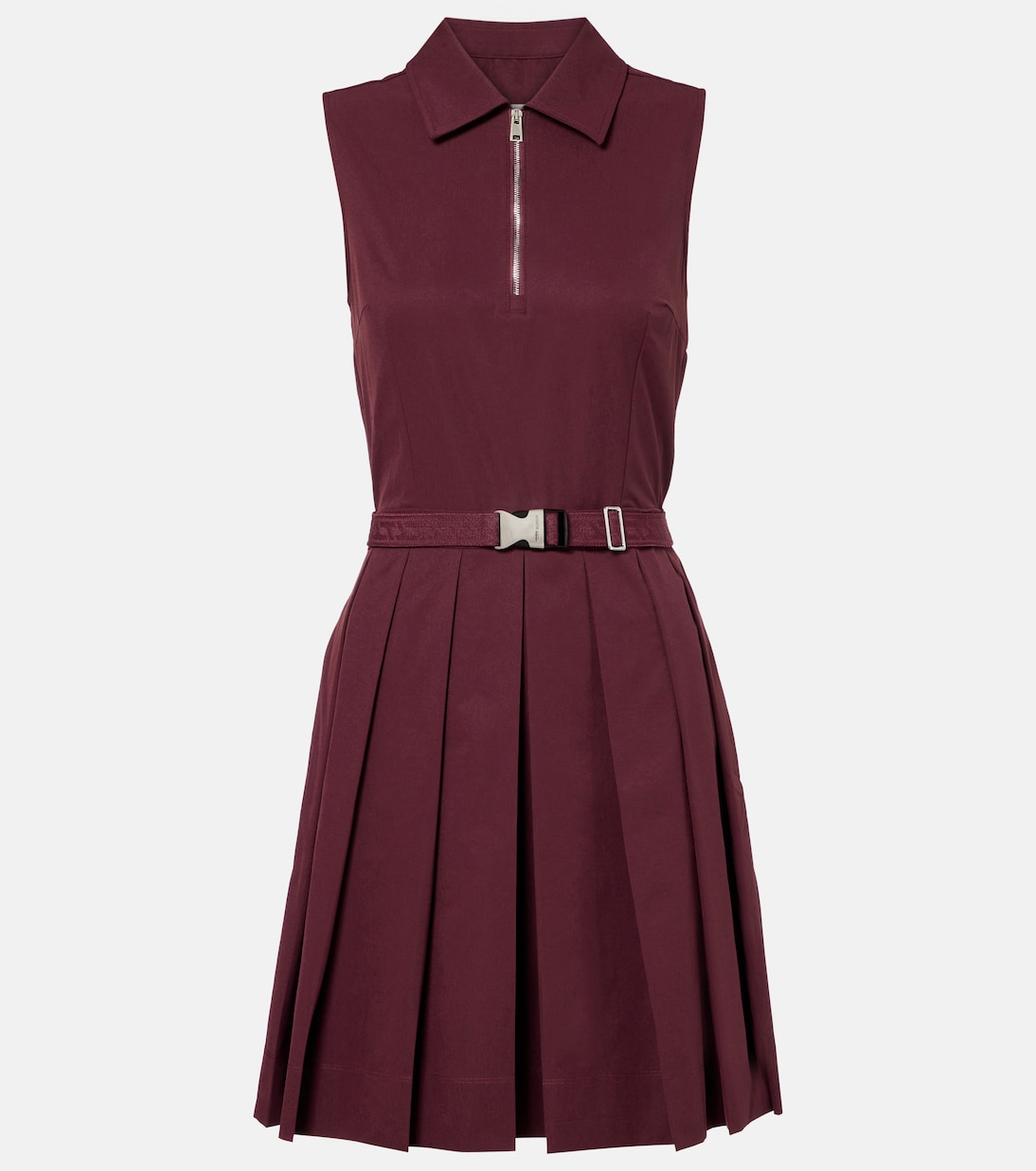 

Плиссированное теннисное платье Tory Burch, Merlot