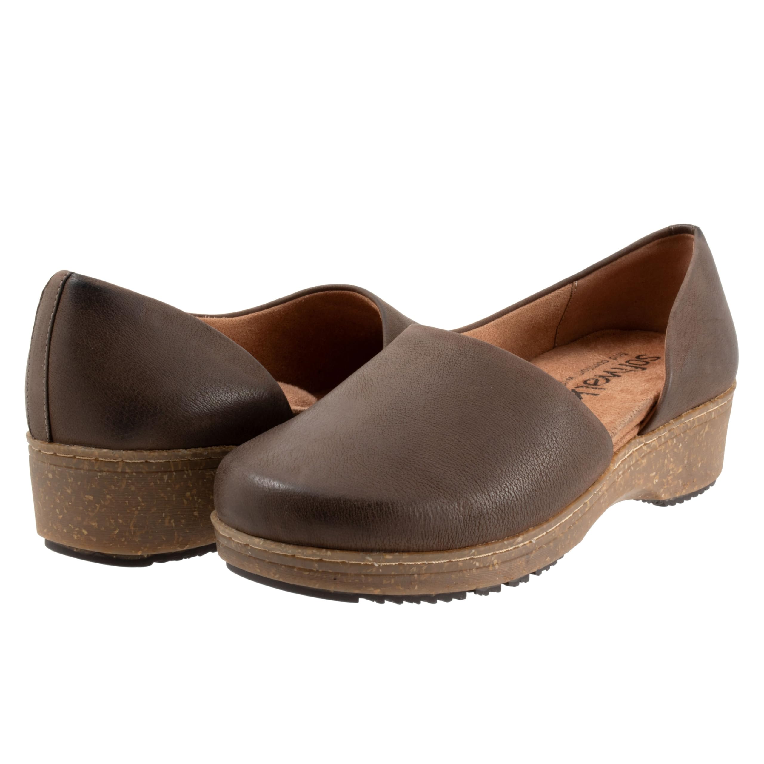Балетки SoftWalk Addie, Dark Brown Nubuck