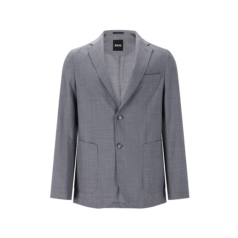 

Hugo Boss Мужские деловые костюмы, серый костюм с воротником, костюм умеренного делового стиля