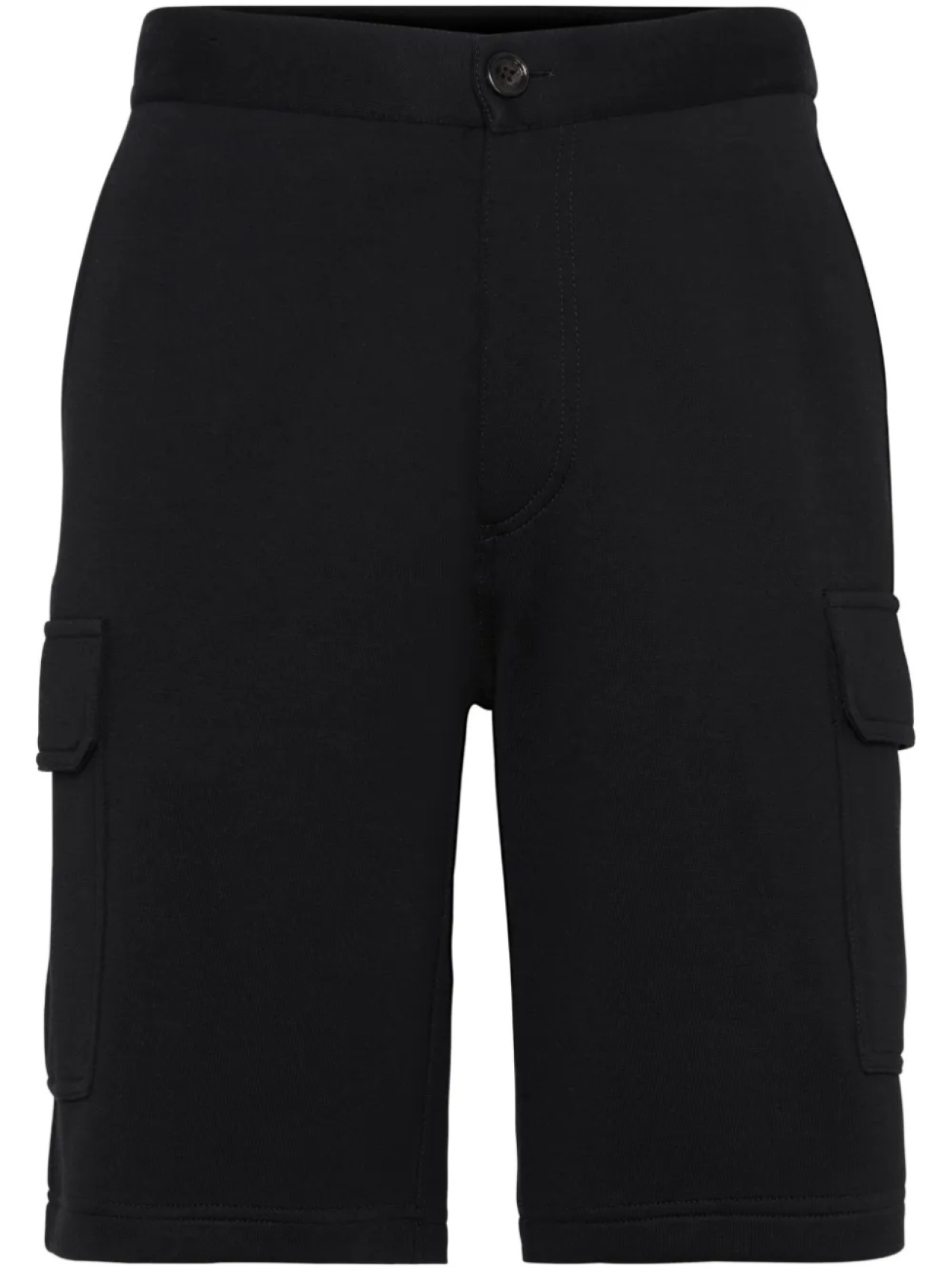 

Brunello Cucinelli махровые шорты-бермуды, черный