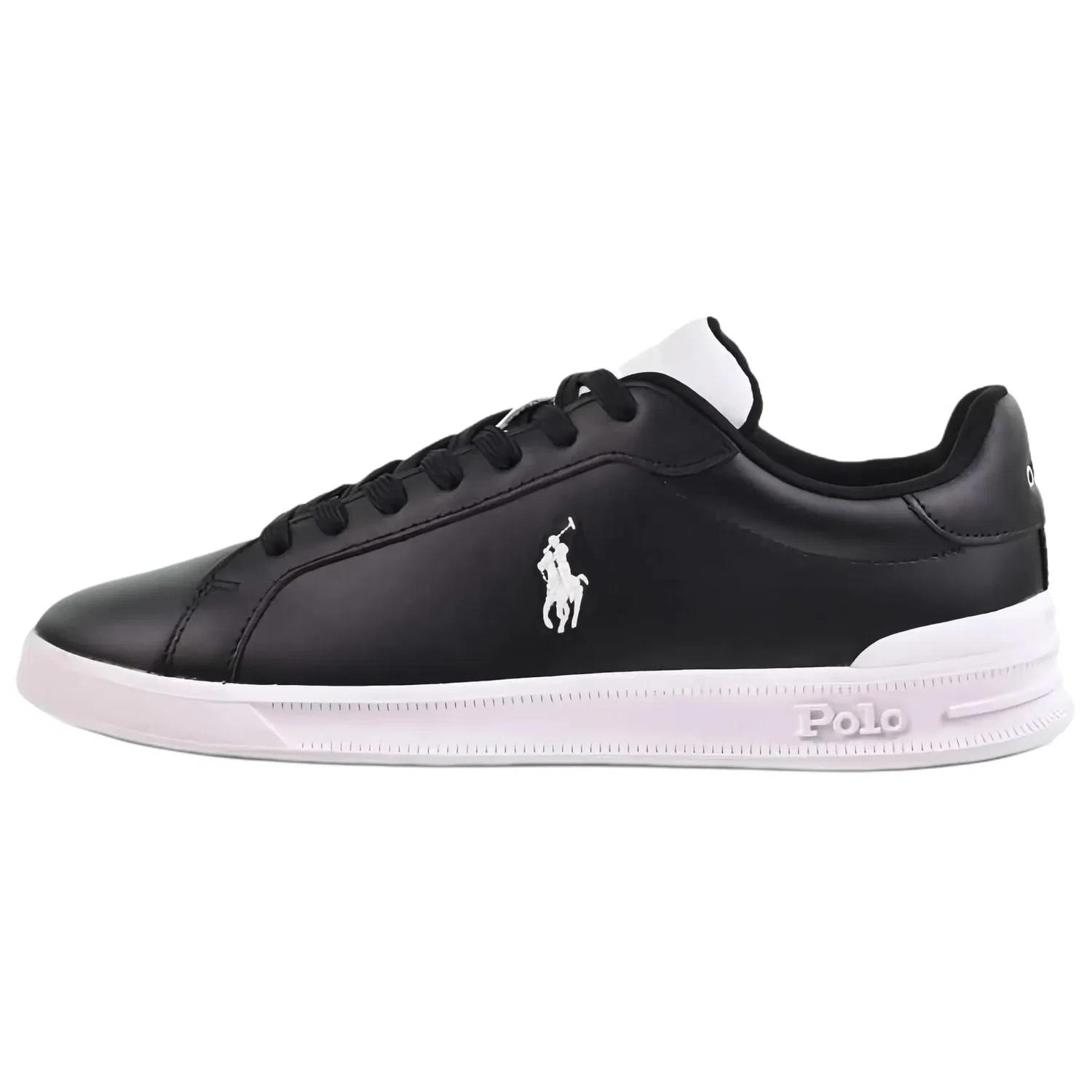 Кеды из кожи Heritage Court II Polo Ralph Lauren Black