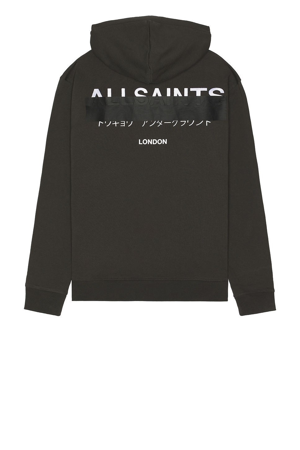 

Толстовка с капюшоном Redact от Allsaints, washed black