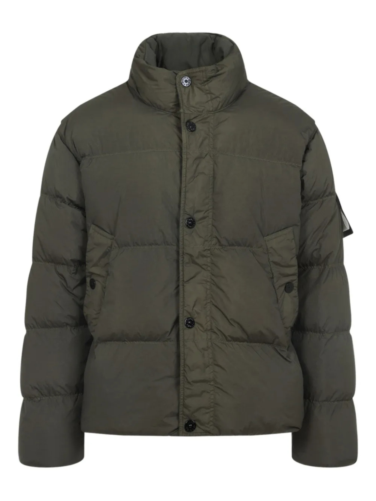 

Пуховик с нашивкой-логотипом Stone Island, зеленый