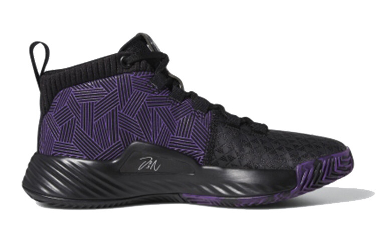 Кроссовки adidas Dame 5 Marvel Black Panther Youth — фото 2
