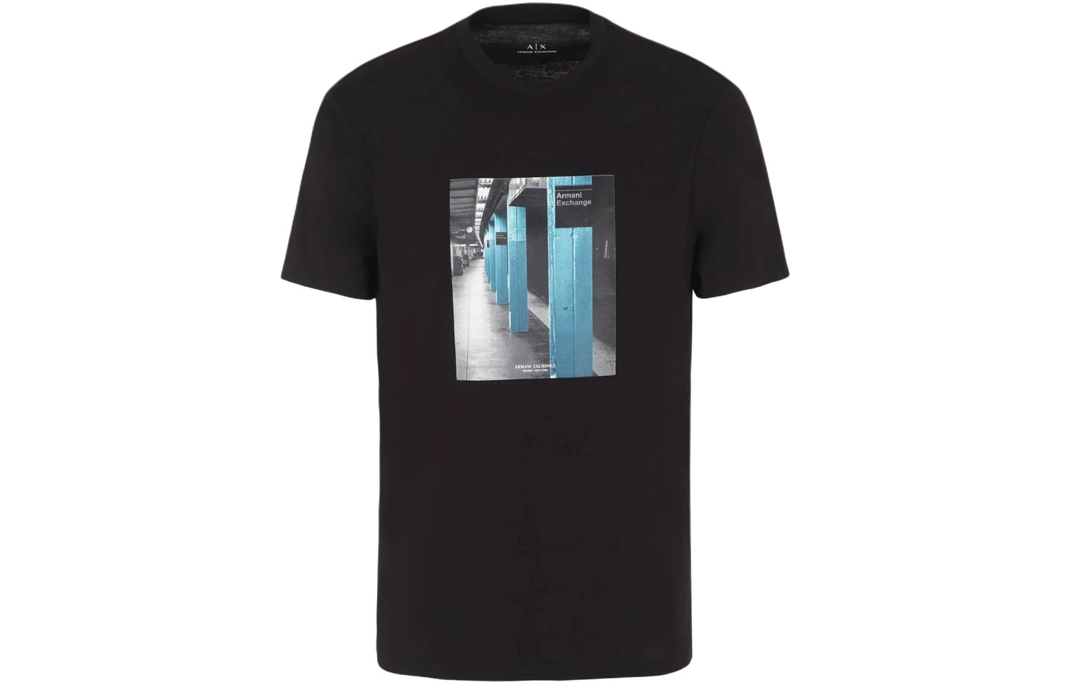 

ARMANI EXCHANGE Мужская футболка, цвет Black, Черный, ARMANI EXCHANGE Мужская футболка, цвет Black