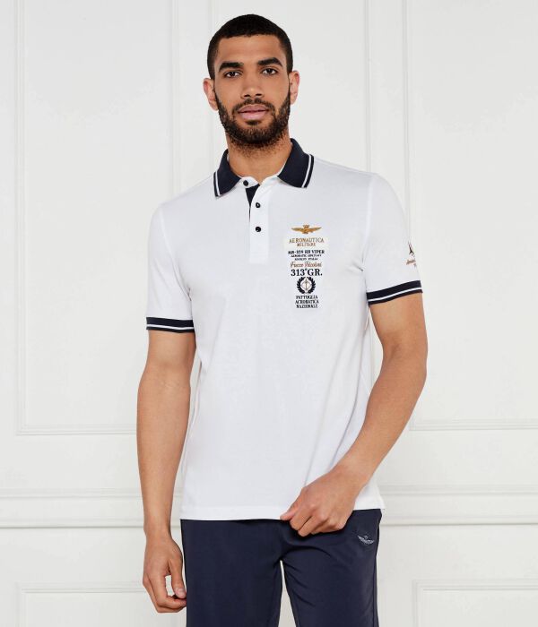 

Рубашка поло Regular fit Aeronautica Militare, белый