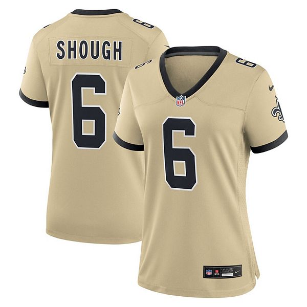 

Женская игровая футболка Tyler Shough New Orleans Saints Alternate Nike