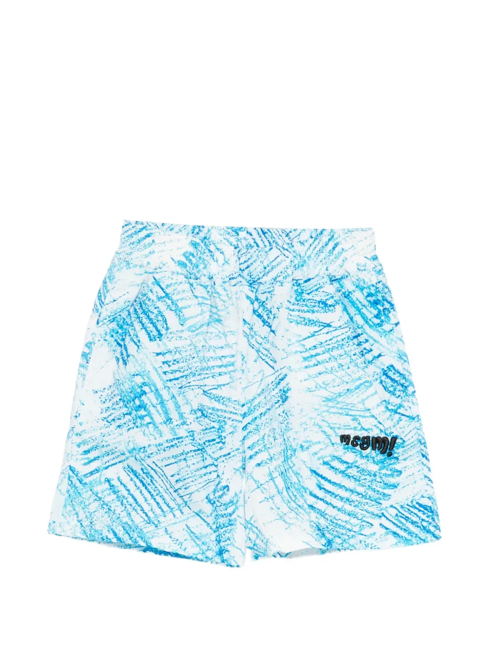 Шорты с принтом MSGM Kids, белый