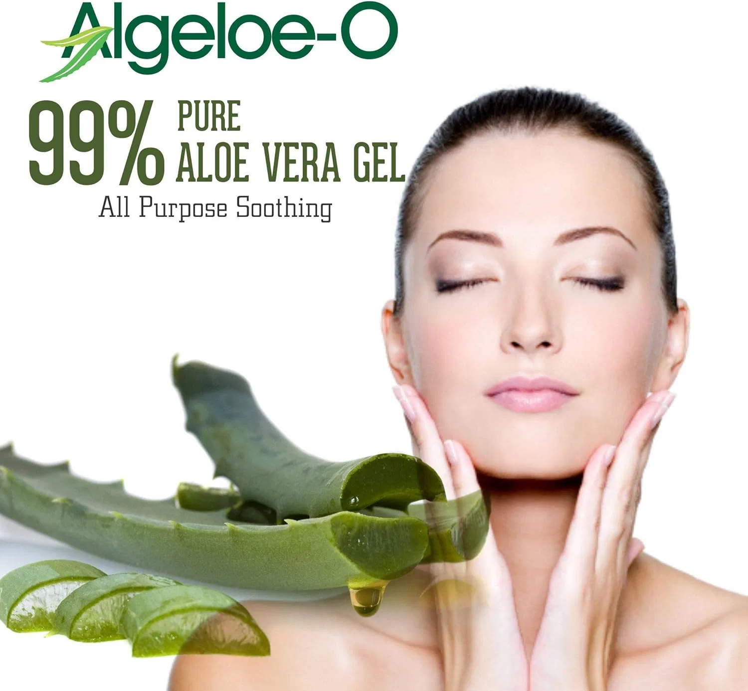 Маска для лица Salvia — Гель для лица Algeroe-O % Pure Aloe Vera Gel, 100 мл — фото 2