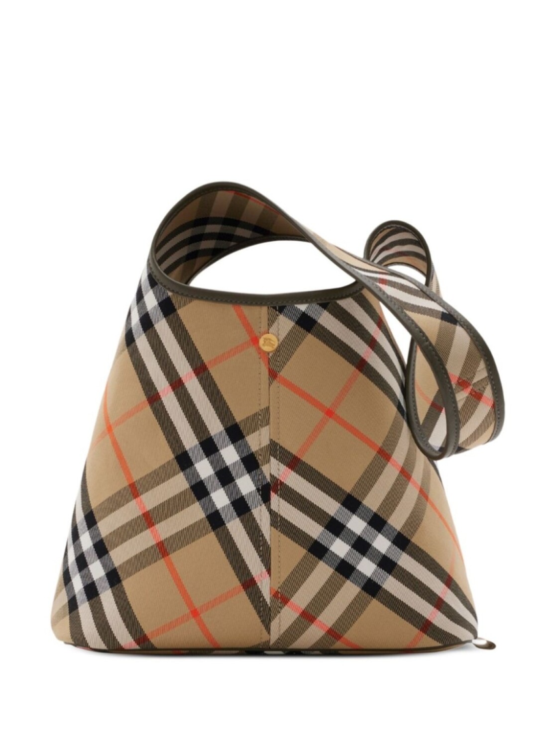 

Сумка Burberry в клетку, нейтральный цвет