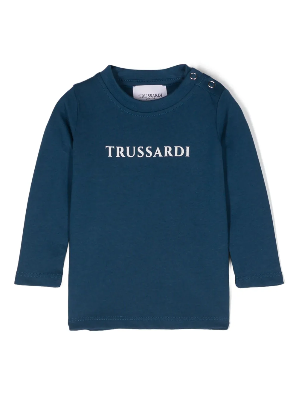 

Футболка с логотипом TRUSSARDI JUNIOR, синий