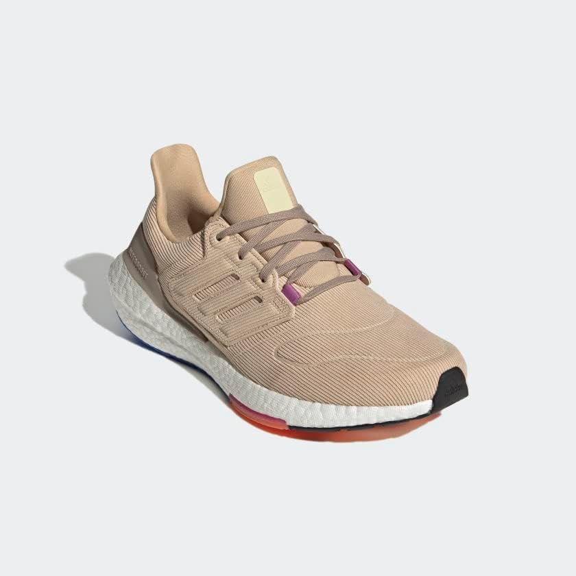 Мужские беговые кроссовки Adidas Ultraboost 22, бежевый/коричневый — фото 4
