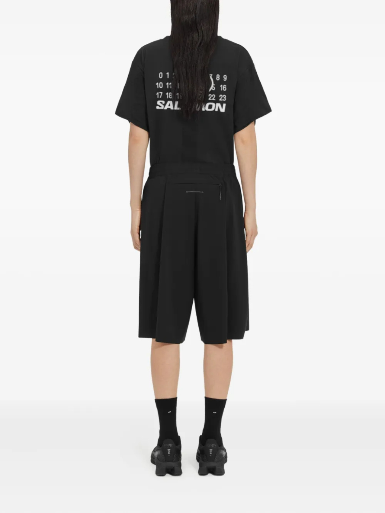 Шорты из коллаборации с Salomon MM6 Maison Margiela X Salomon, черный — фото 4