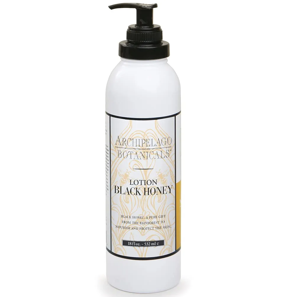 Лосьон для тела Archipelago Botanicals Black Honey, увлажняющий лосьон для сухой кожи, питает и оздоравливает кожу, не содержит парабенов и фталатов, 18 унций. 510.30 г (1 шт.), black