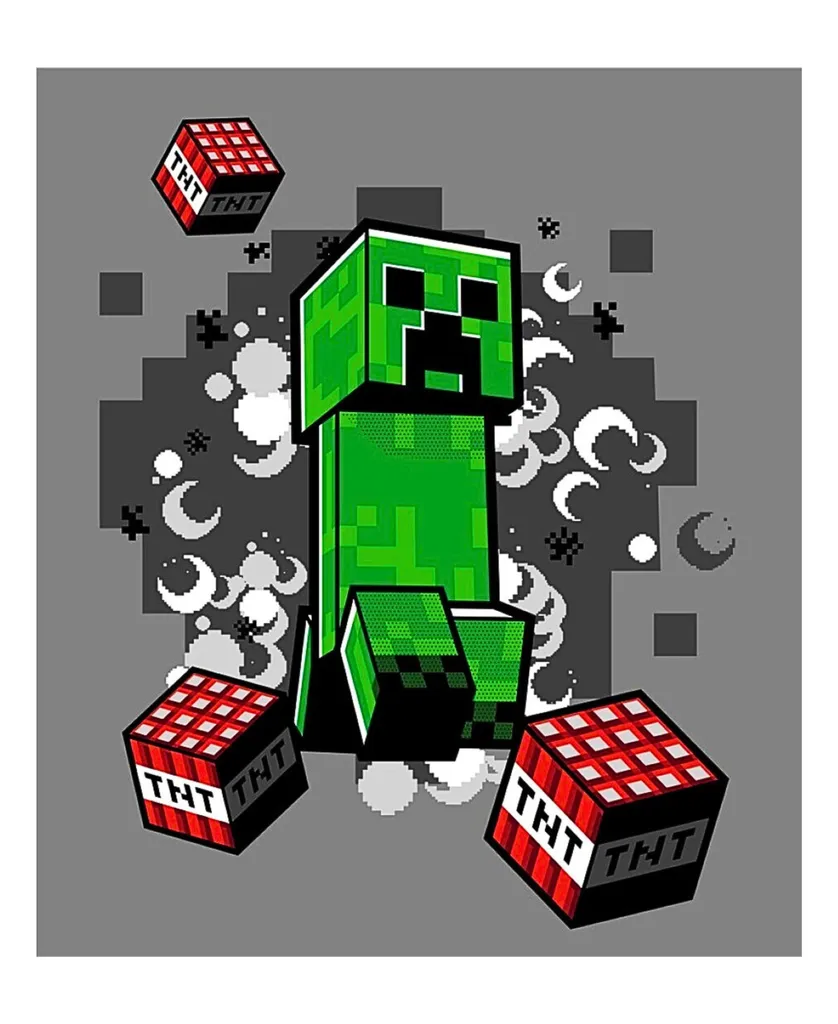 

Одеяло Minecraft, серый
