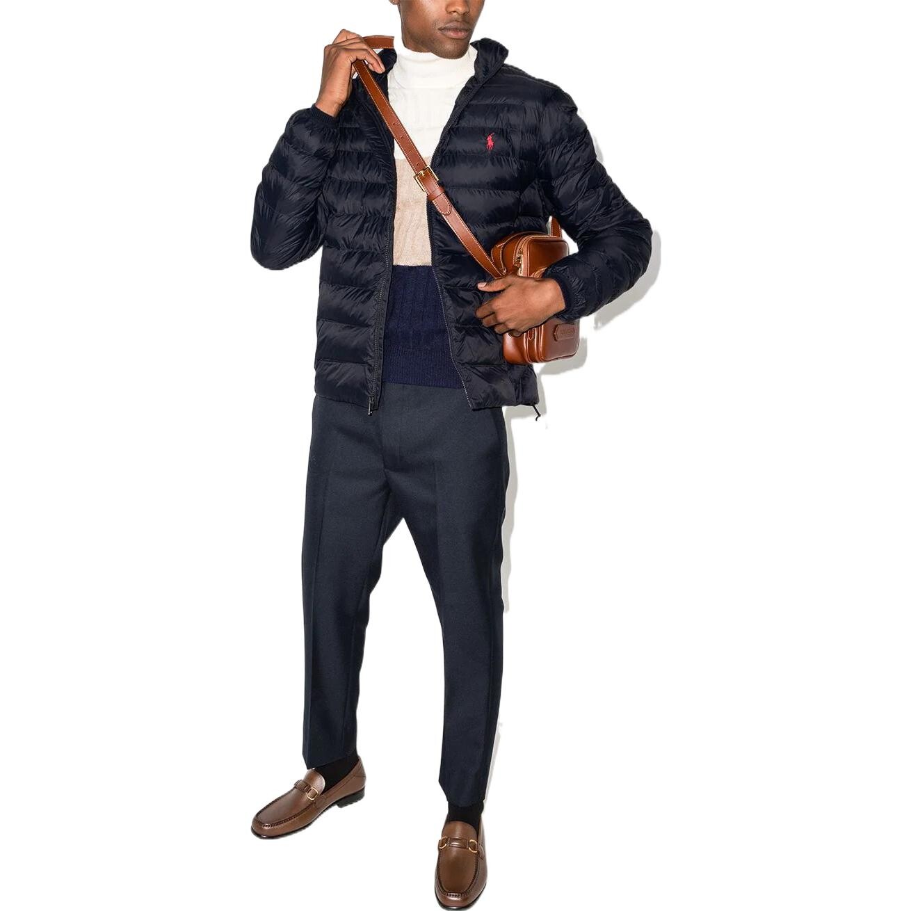 Пуховик мужской темно-синий Polo Ralph Lauren, синий — фото 3