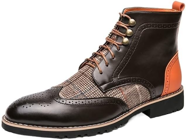 

Мужские кожаные ботинки на низком каблуке, мужские челси, классическая деловая кожаная обувь, для повседневной носки, вождения, прогулок, вечеринок Zestrelax, коричневый