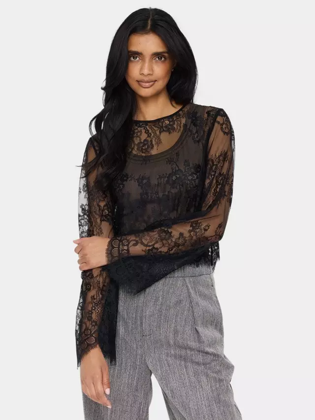 

Топ Saint Tropez Gigi Floral Lace, черный