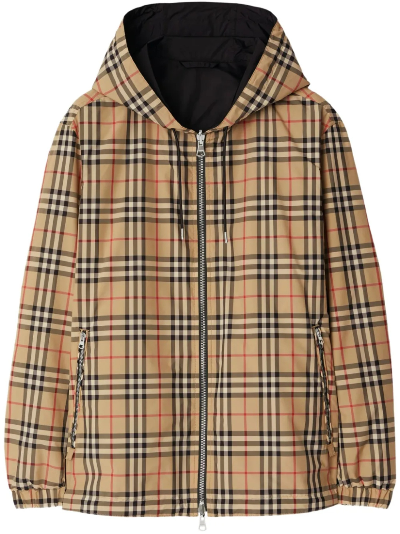 

Двусторонняя куртка в клетку Burberry, коричневый