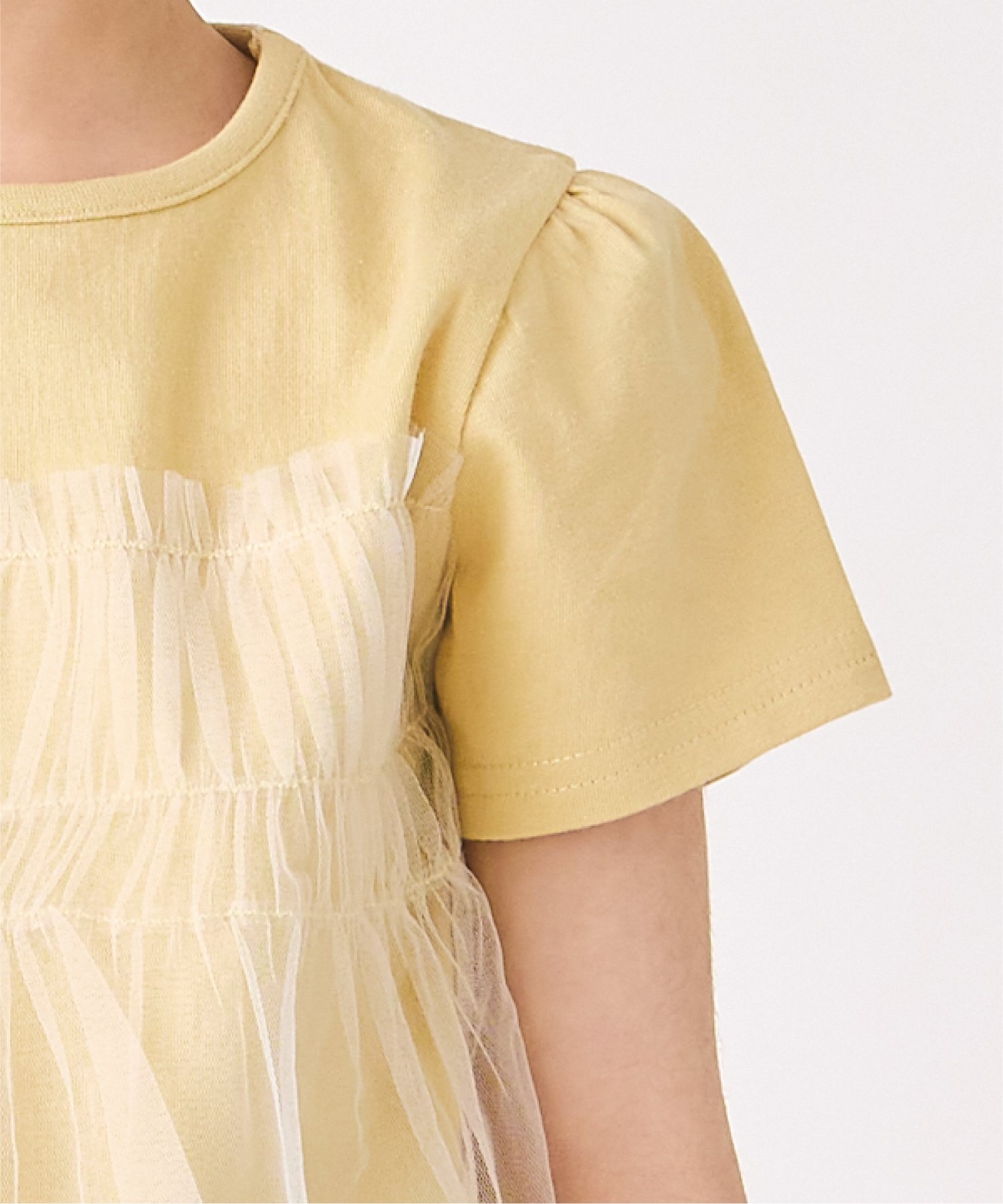 Шифоновая футболка Ever Closet, mustard — фото 4