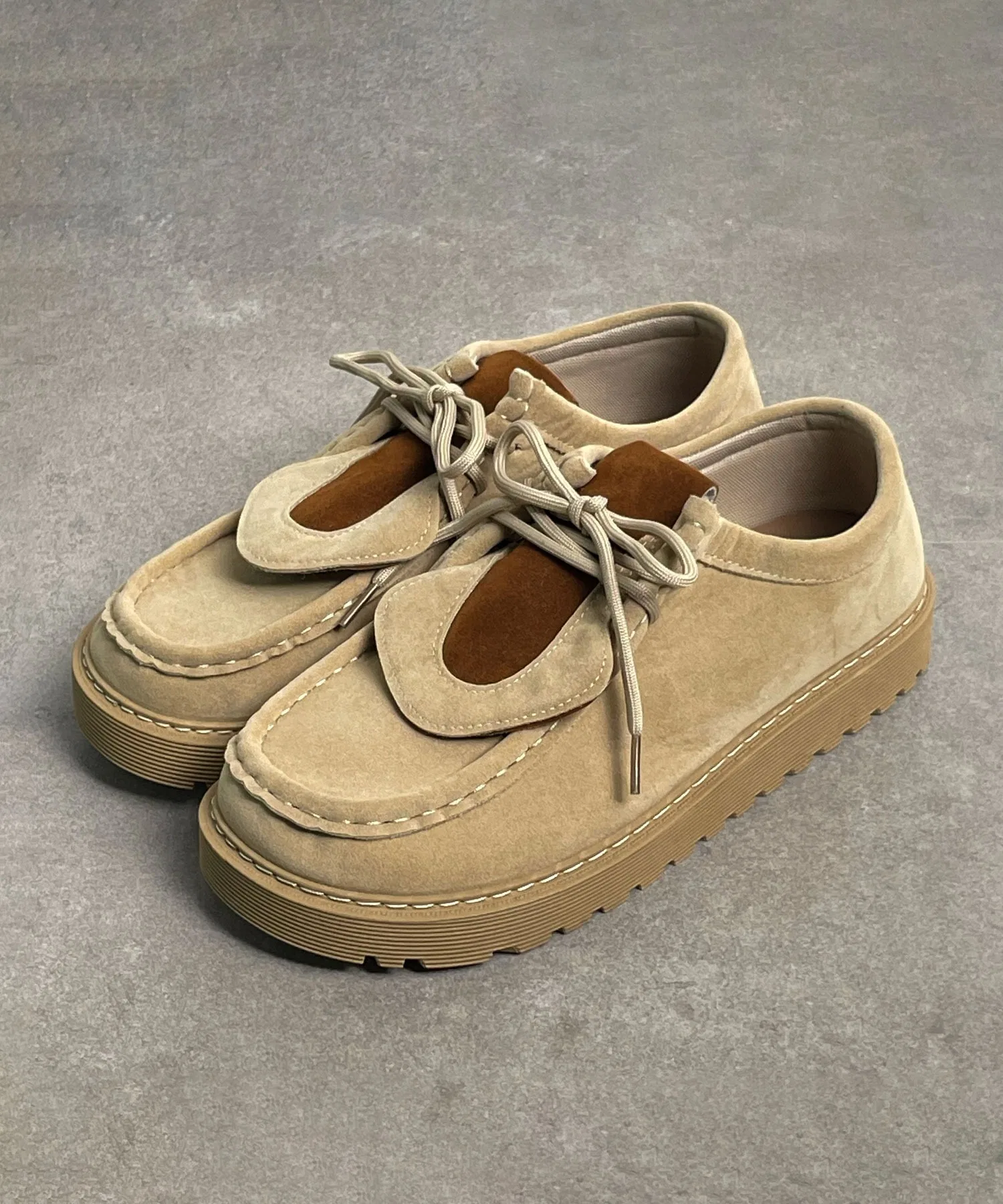 Мужские мокасины на толстой подошве CALIFORNIA OUTFITTERS бежевые