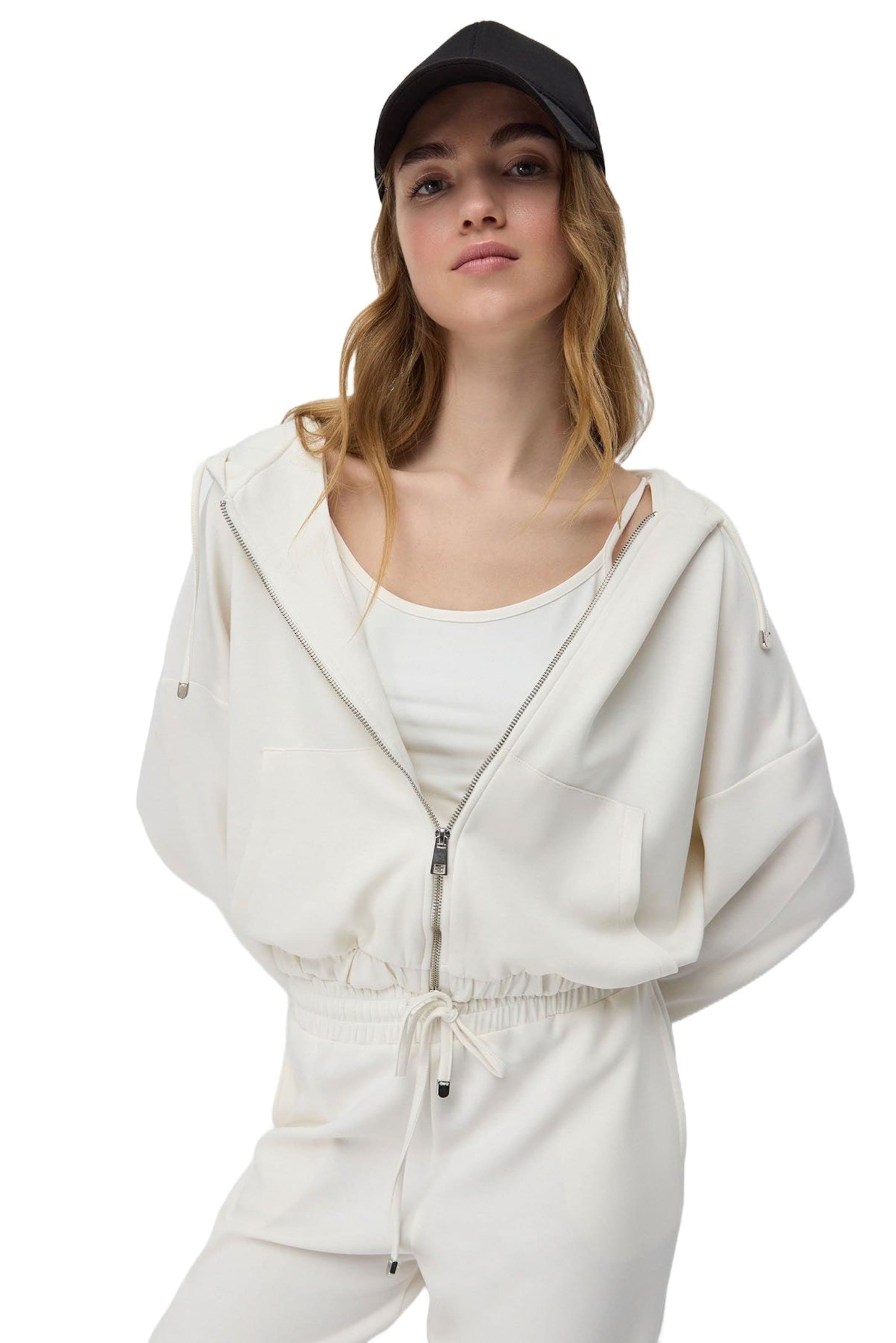 

No Matter What Худи на молнии в цвете экрю, Белый, No Matter What Худи на молнии в цвете экрю