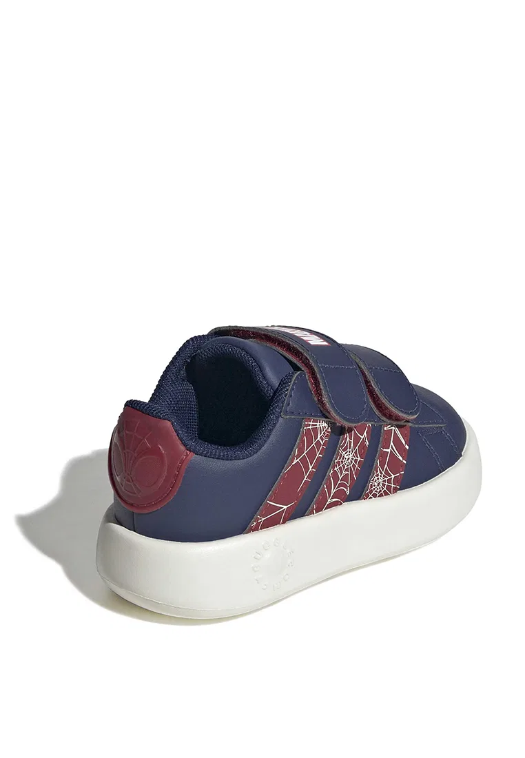 Кроссовки, коллаборация с Marvel Spider-Man, модель Grand Court, Adidas, белый/синий — фото 3