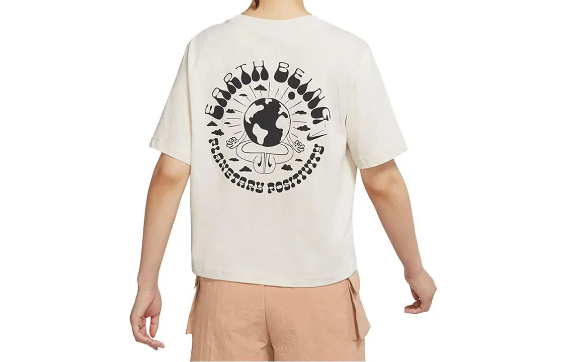 

Футболка с рукавом дроп-шипор женская светло-розовое дерево умбра Nike