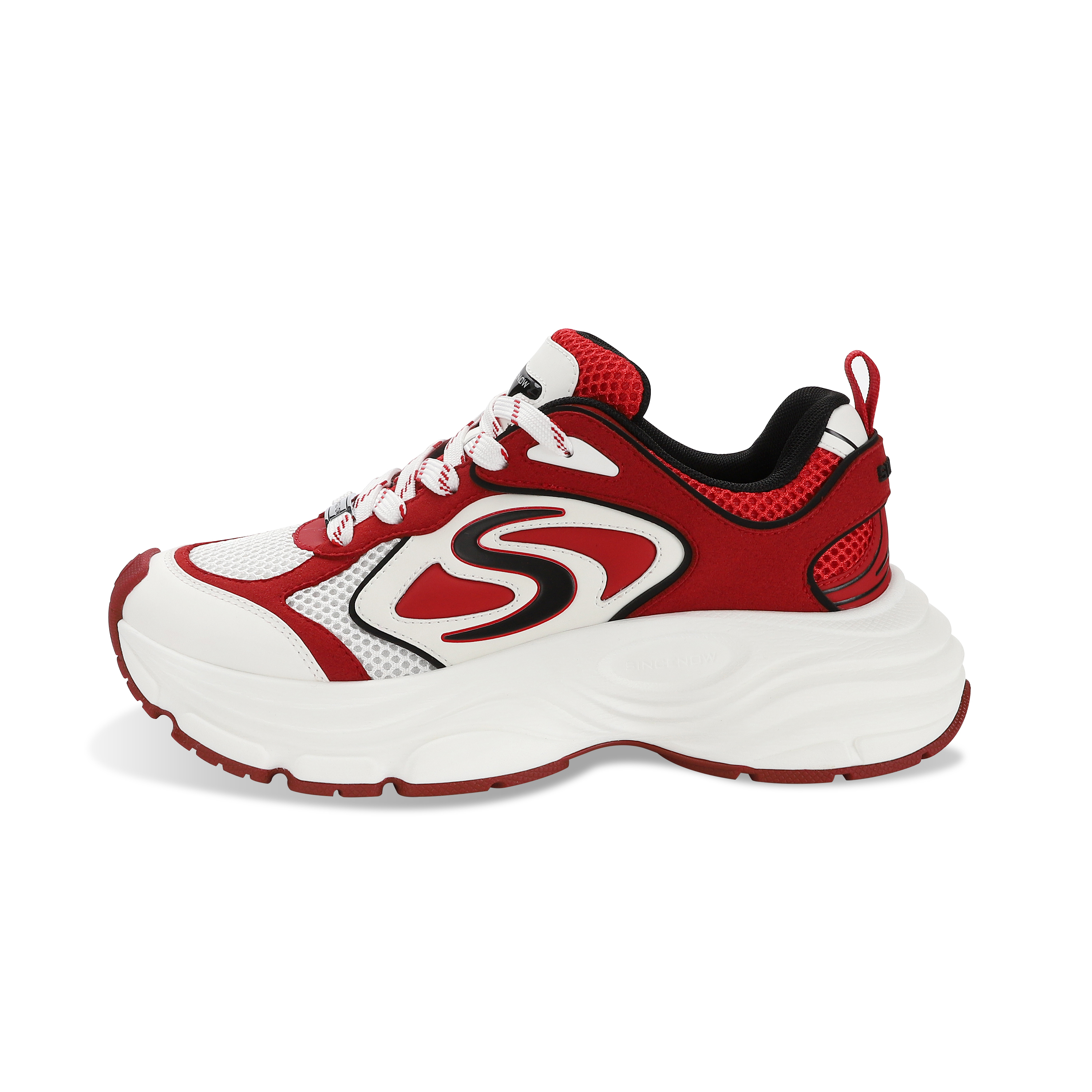 Низкие массивные кроссовки унисекс SINCENOW, Beige Red