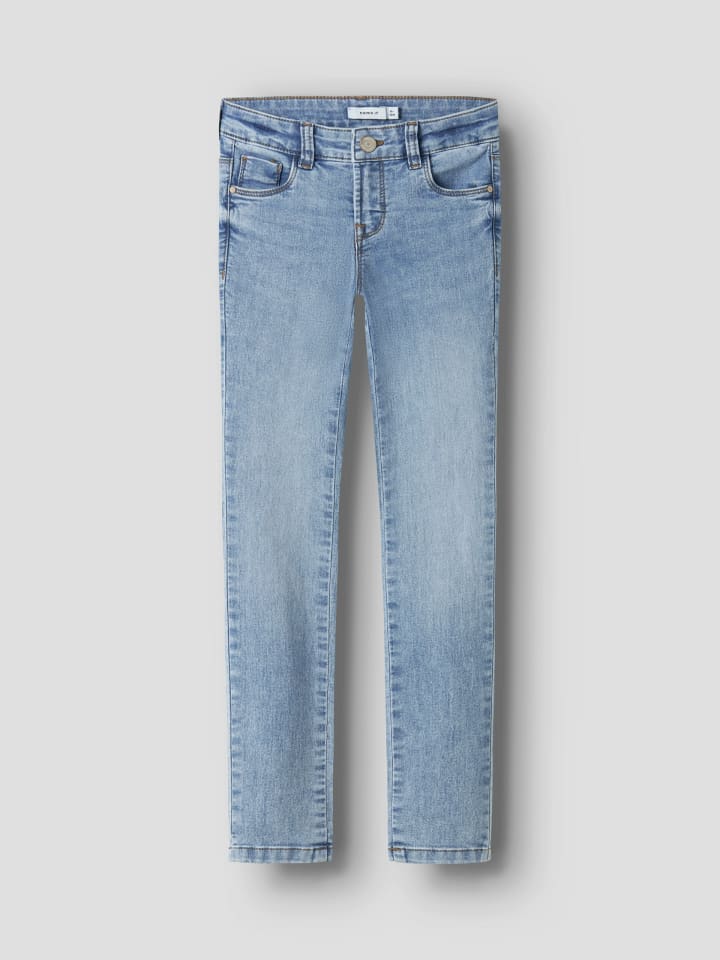 Name it Джинсы NKFPOLLY SKINNY JEANS 5070-LM, средне-синий деним — фото 3