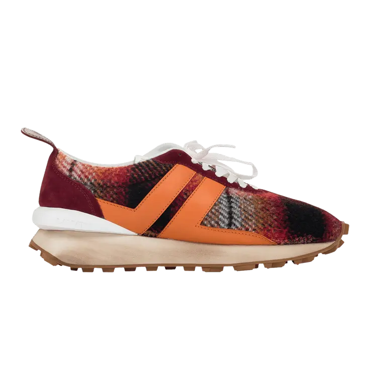 

Кроссовки Lanvin Lanvin Bumpr Sneaker 'Rouge Orange Check Wool', красный