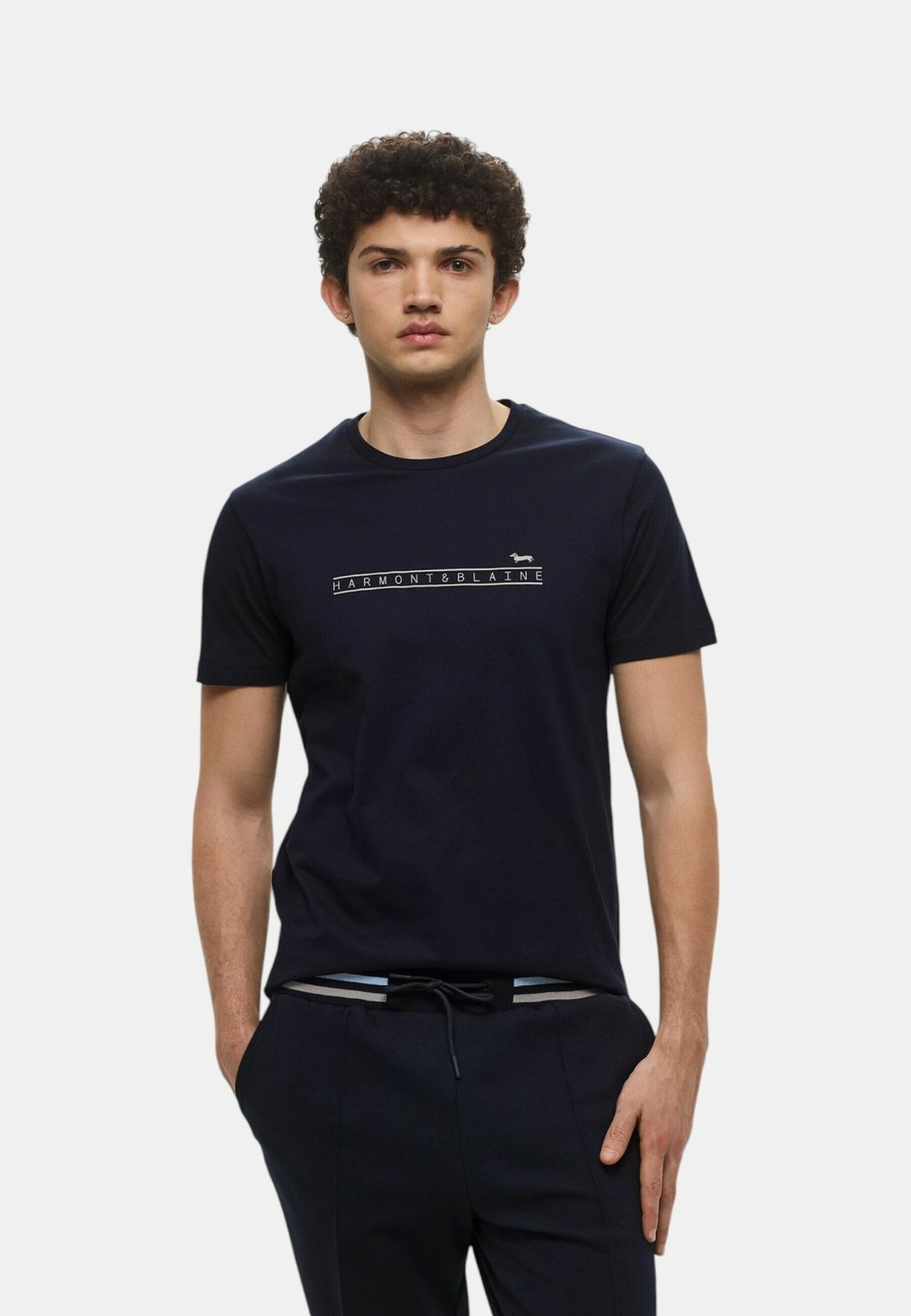 

Футболка с принтом Harmont & Blaine, темно-синий