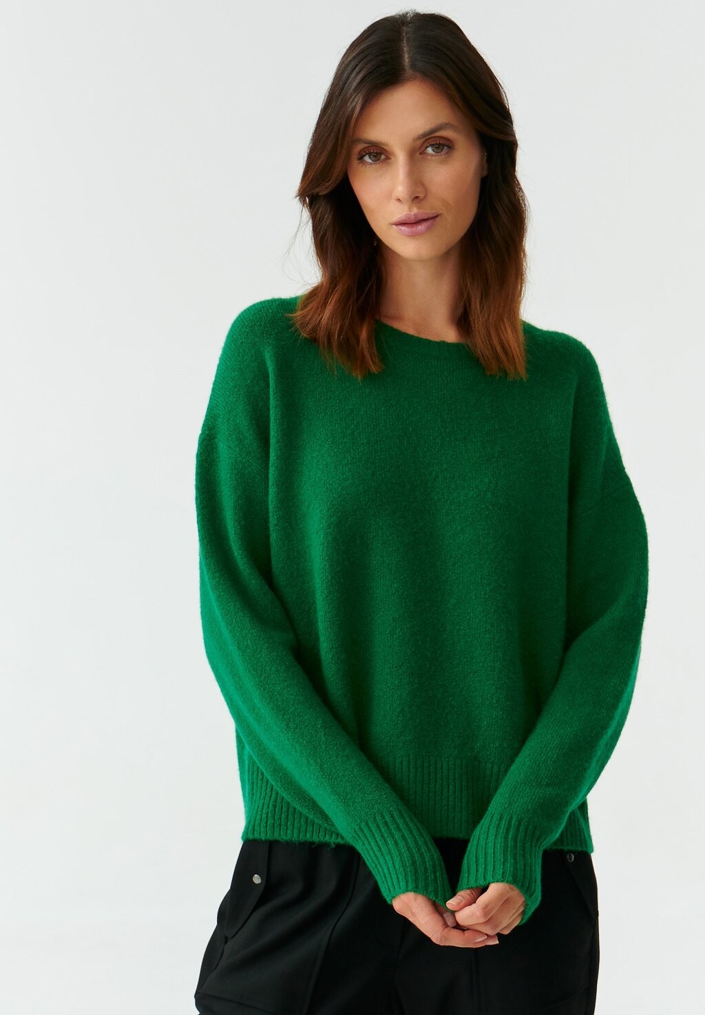 

Свитер вязаный KOBRO TATUUM, цвет green
