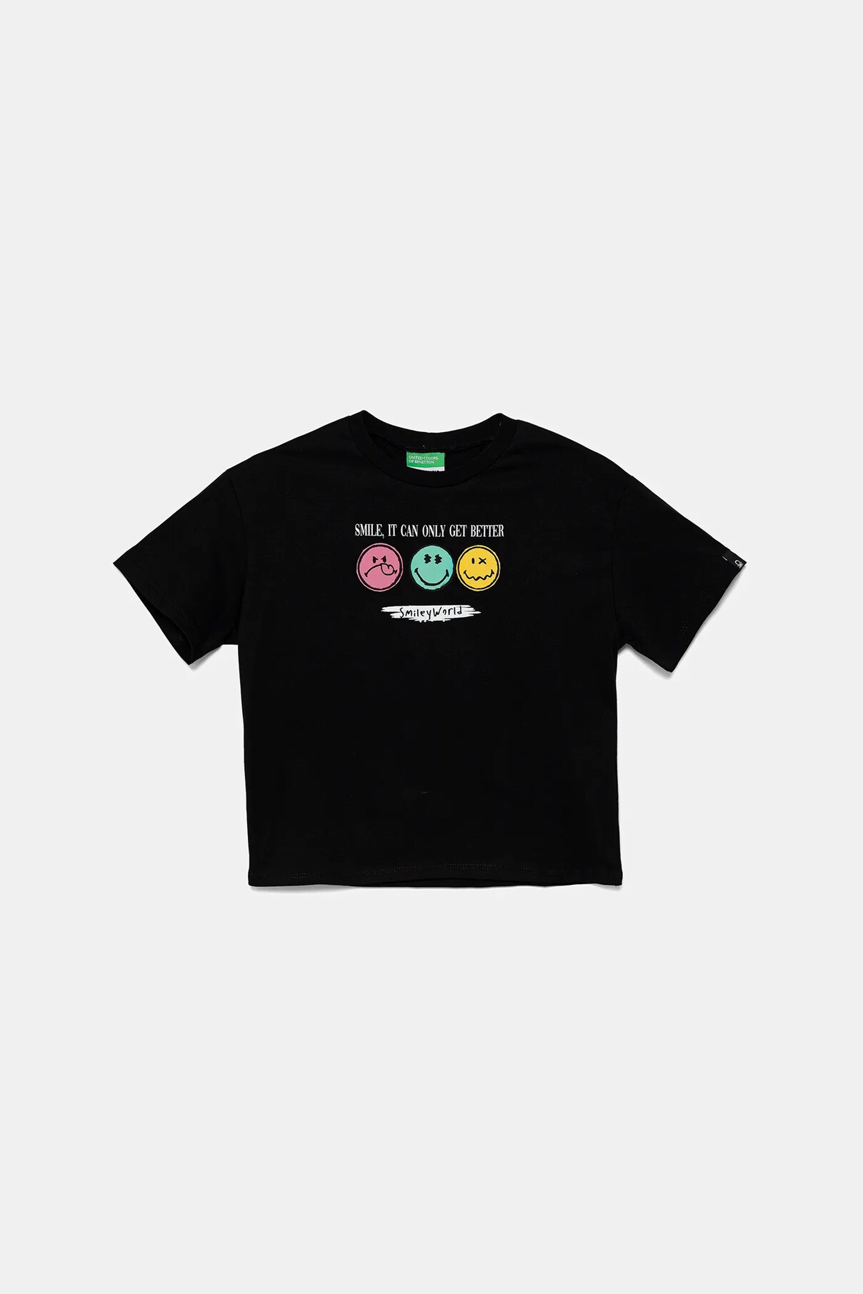 

Футболка из хлопка для детей United Colors Of Benetton, черный