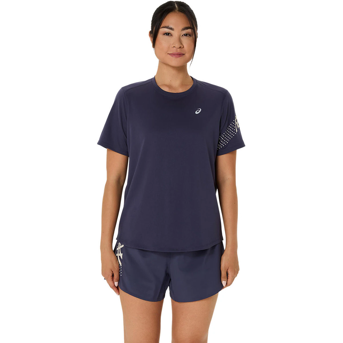 

Футболки для бега женские ASICS ICON SS TOP, темно-синий