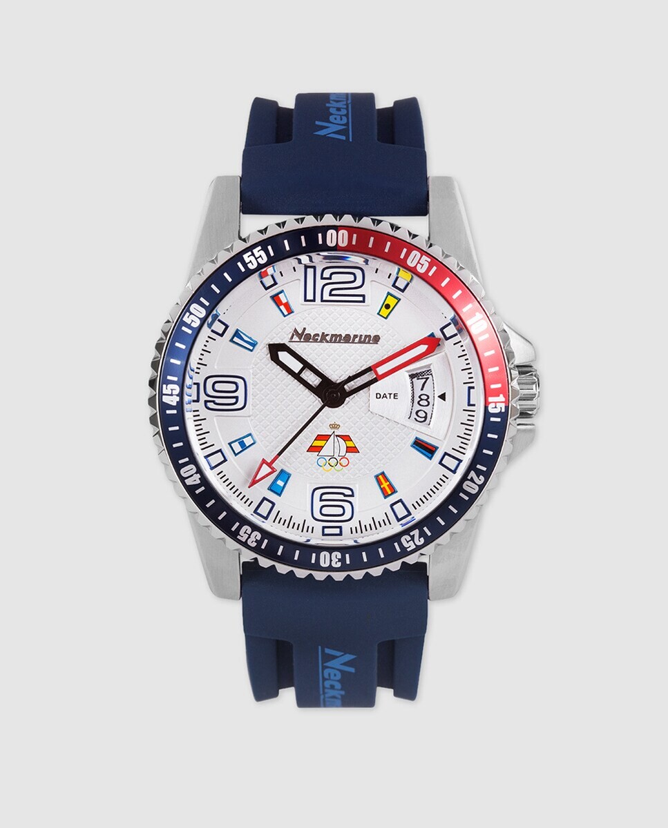 

Neckmarine NM3385L03 синие резиновые женские часы Neckmarine, синий