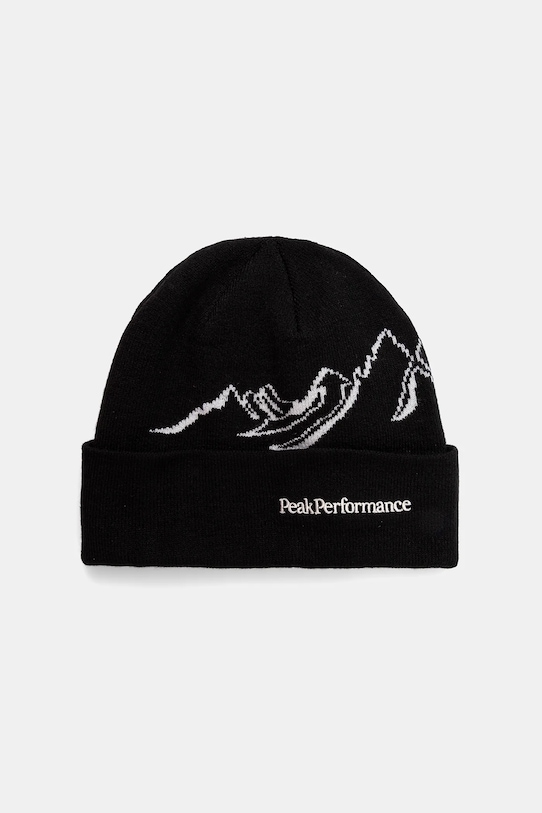 

Шапка из смесовой шерсти Peak Performance, черный