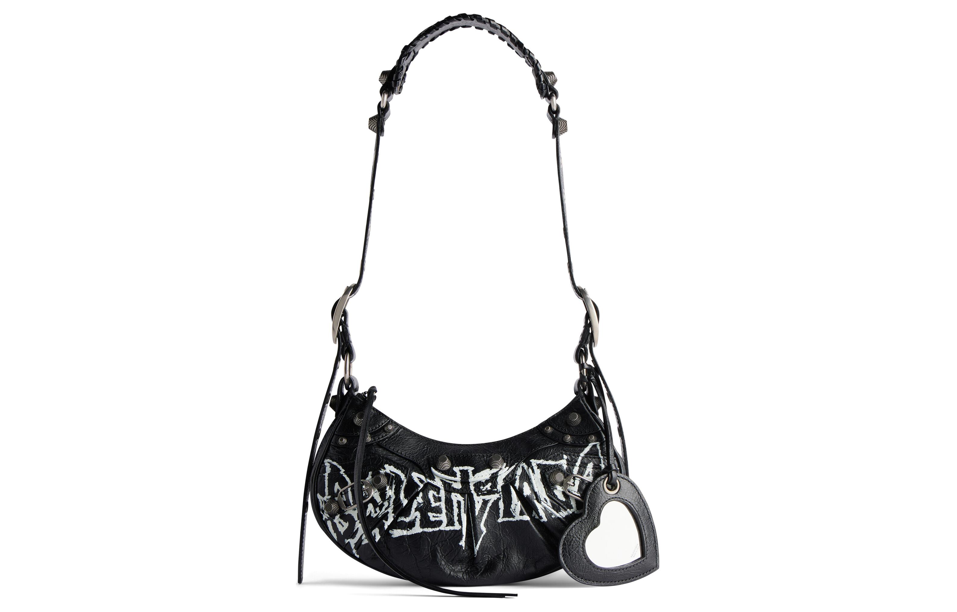 

Le Cagole Кожаная Сумка Через Плечо Мини Женская Черный Balenciaga