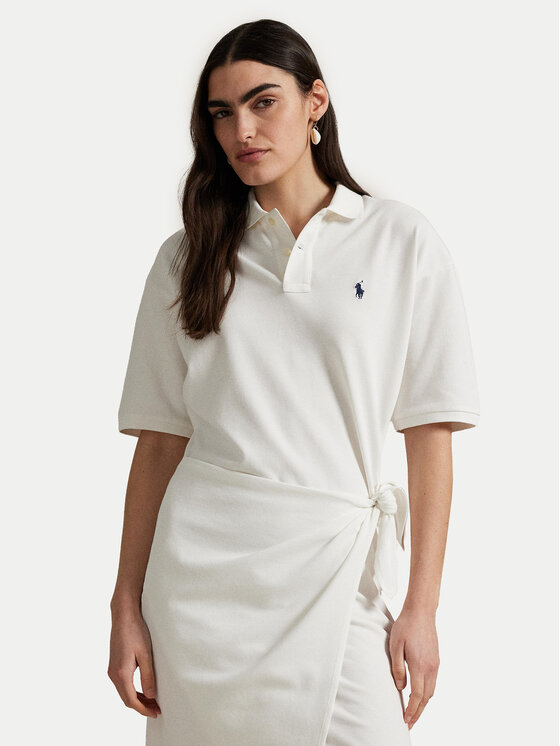 Платье на каждый день прямого покроя 211A88516002 Polo Ralph Lauren, белый — фото 3