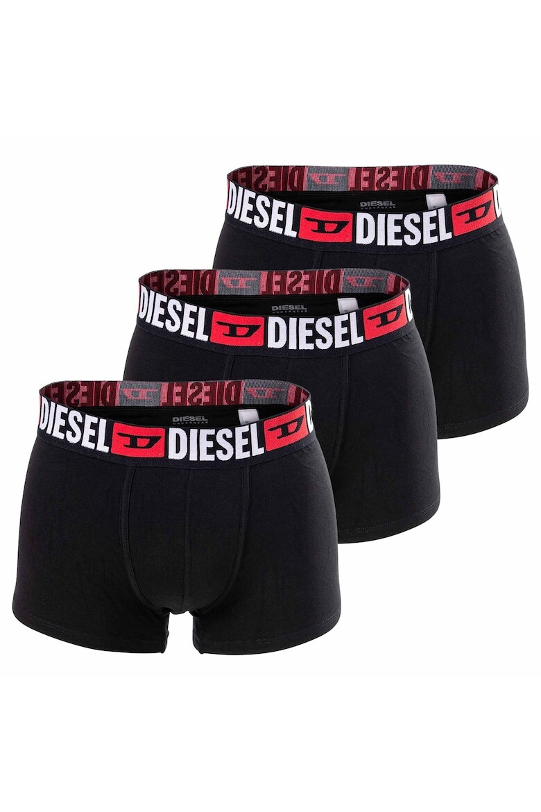 

Хлопковые боксеры с логотипом, 3 пары Diesel, черный