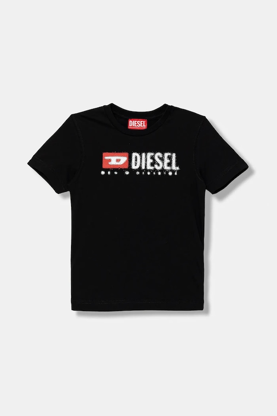 

Детская хлопковая футболка TADJUSTK12 Diesel, черный