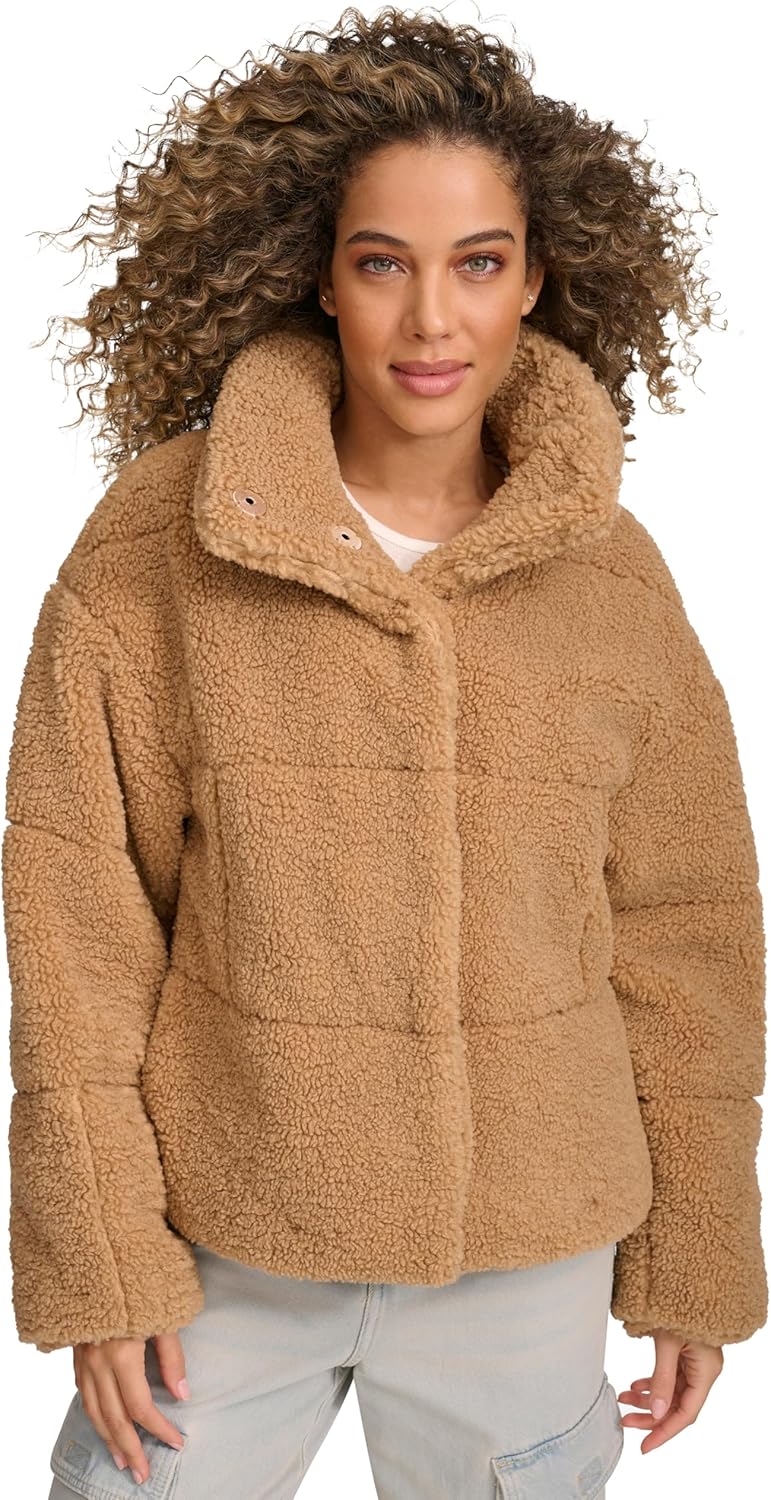 

Levi's Женское длинное стеганое пальто в стиле пэчворк, Chestnut Shortie