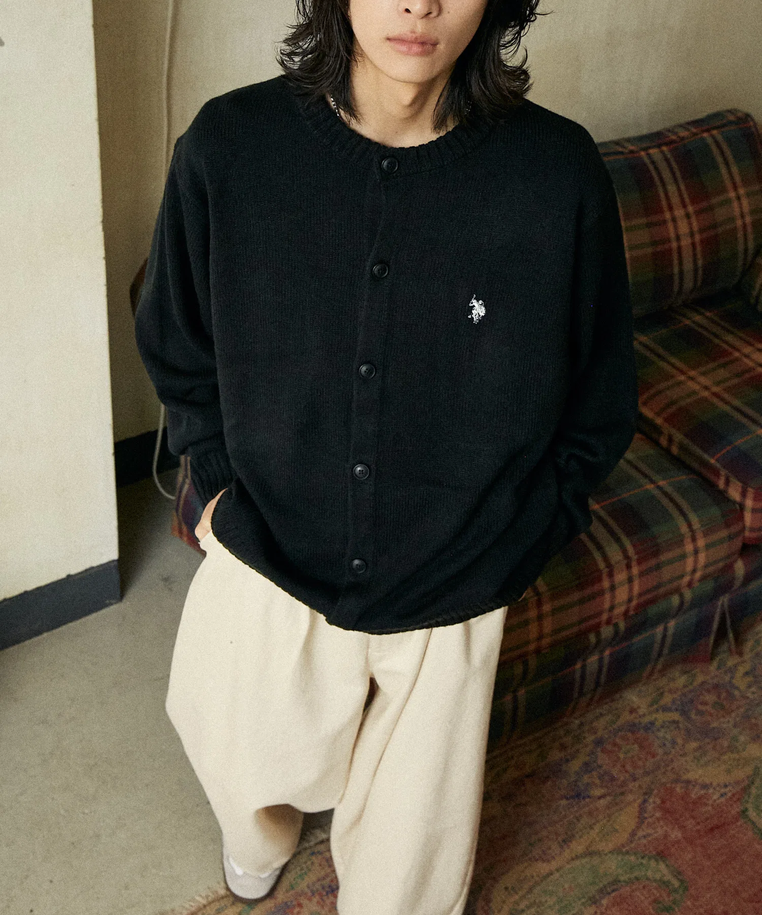 Эксклюзивный вязаный кардиган с круглым вырезом от US POLO ASSN. x U.S. Polo Assn. (лимитированная серия) — фото 3