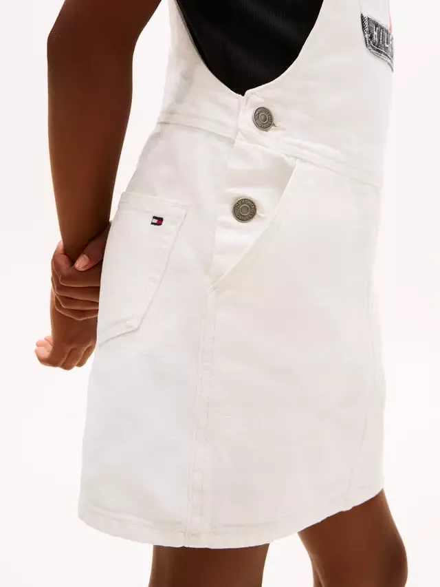 Детское платье-комбинезон Наследие, натуральный цвет Tommy Hilfiger — фото 4