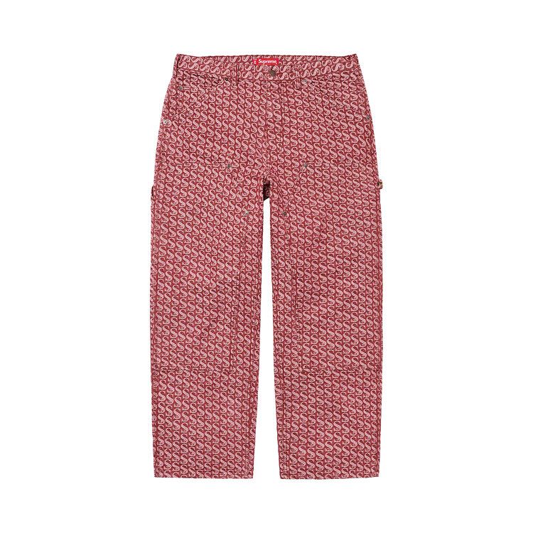 

Брюки Supreme Monogram Double Knee Denim Painter Pant, Red